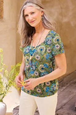 Soft Surroundings Petites Soft Essential™ SUPIMA® Short Sleeve Tee