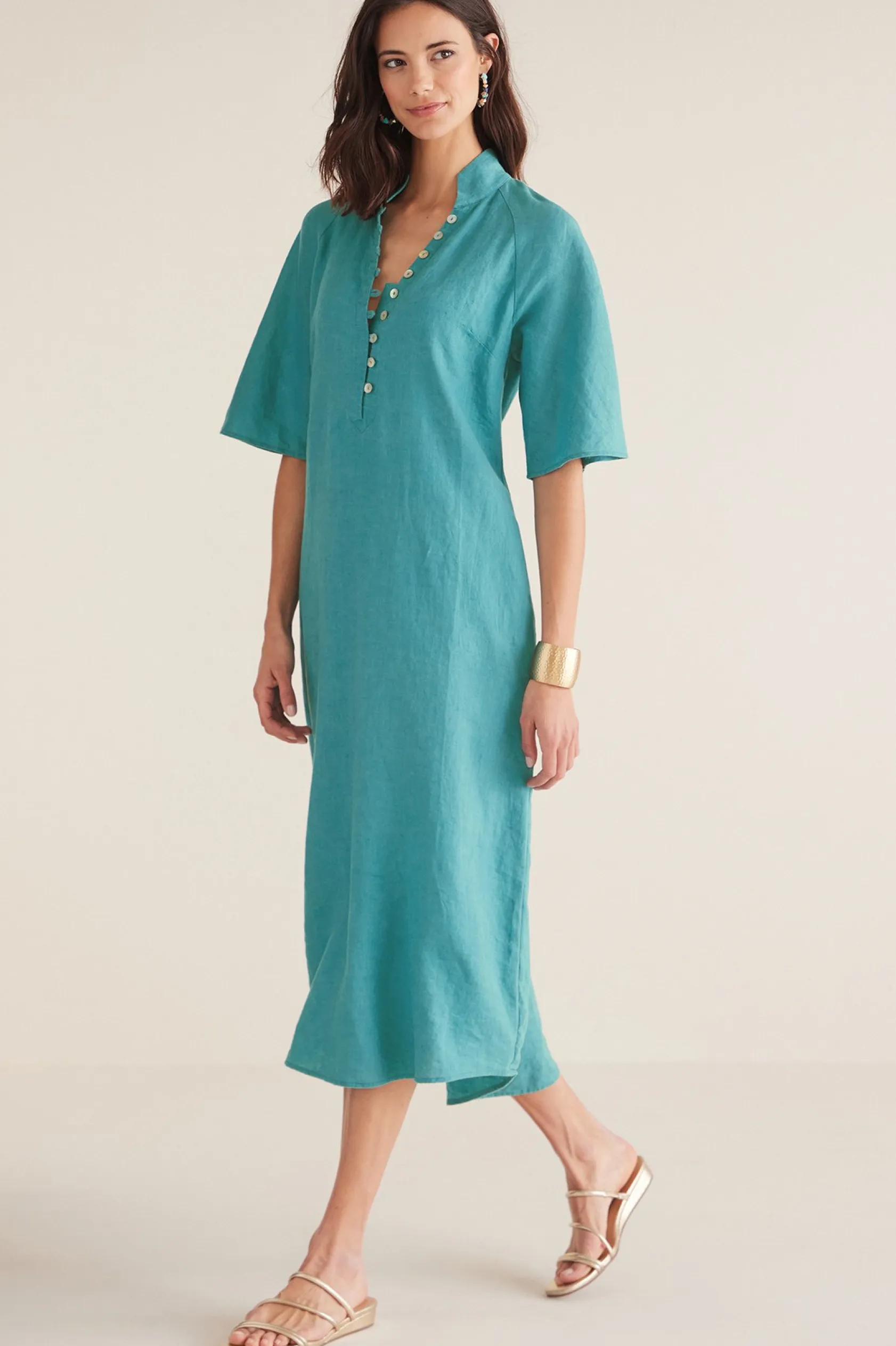 Soft Surroundings Petites Theodora Linen Dress