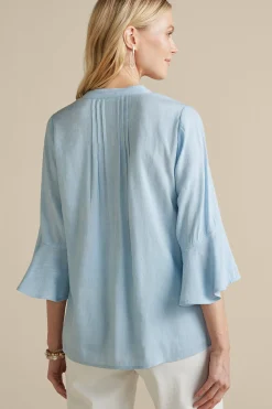 Soft Surroundings Raisa Linen Blend Top