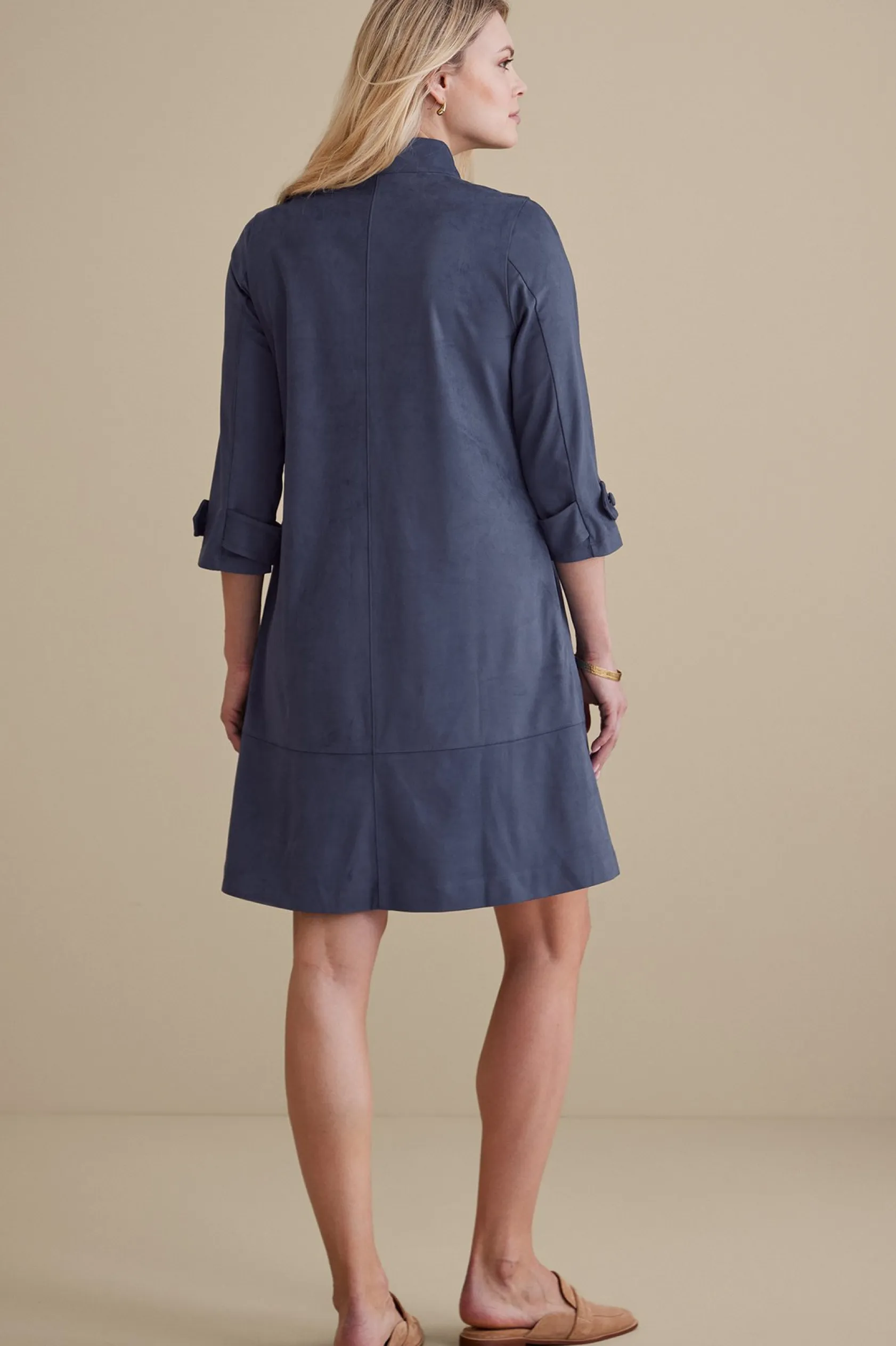 Soft Surroundings Rani Faux Suede Dress