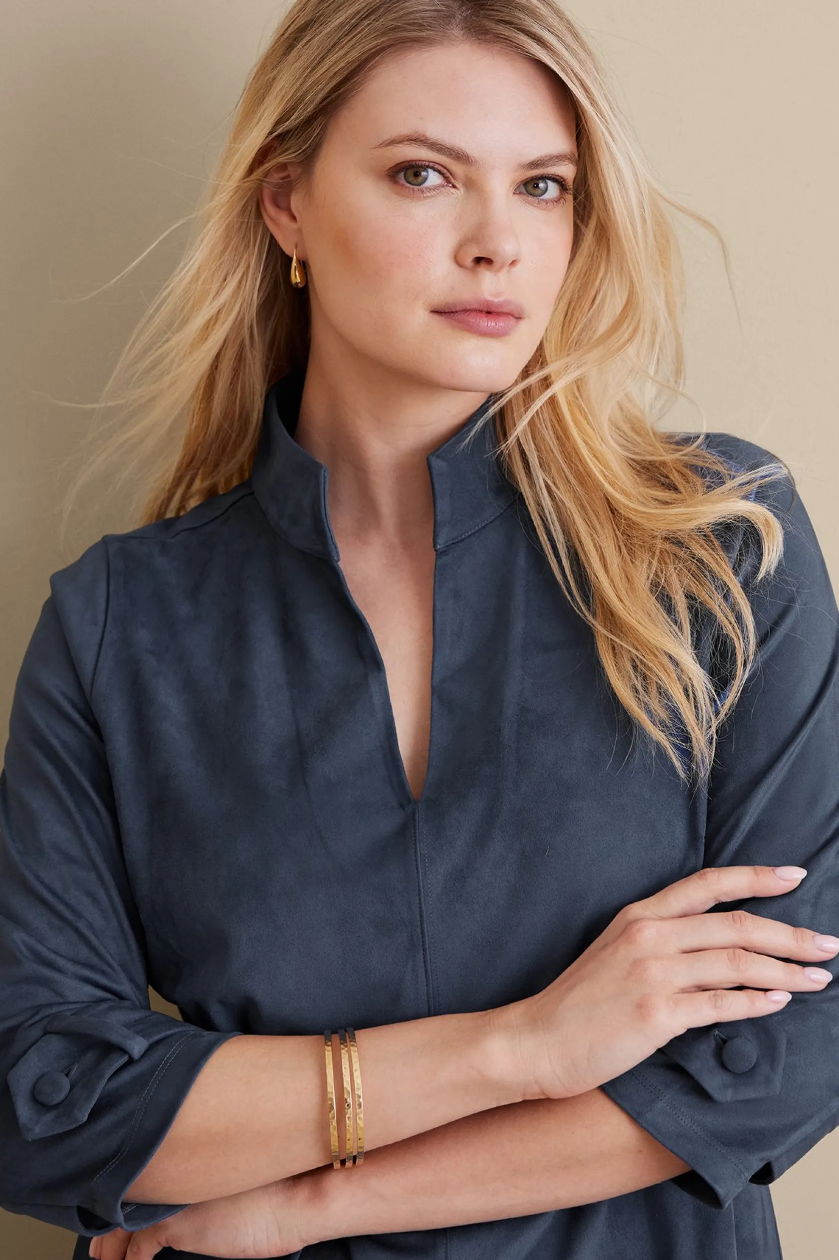 Soft Surroundings Rani Faux Suede Dress