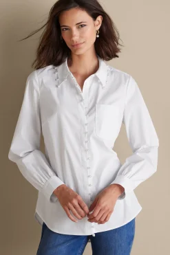 Soft Surroundings Rania Pearl Shirt