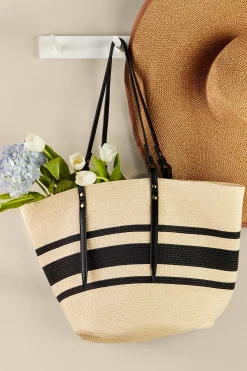 Soft Surroundings Rosalie Stripe Tote