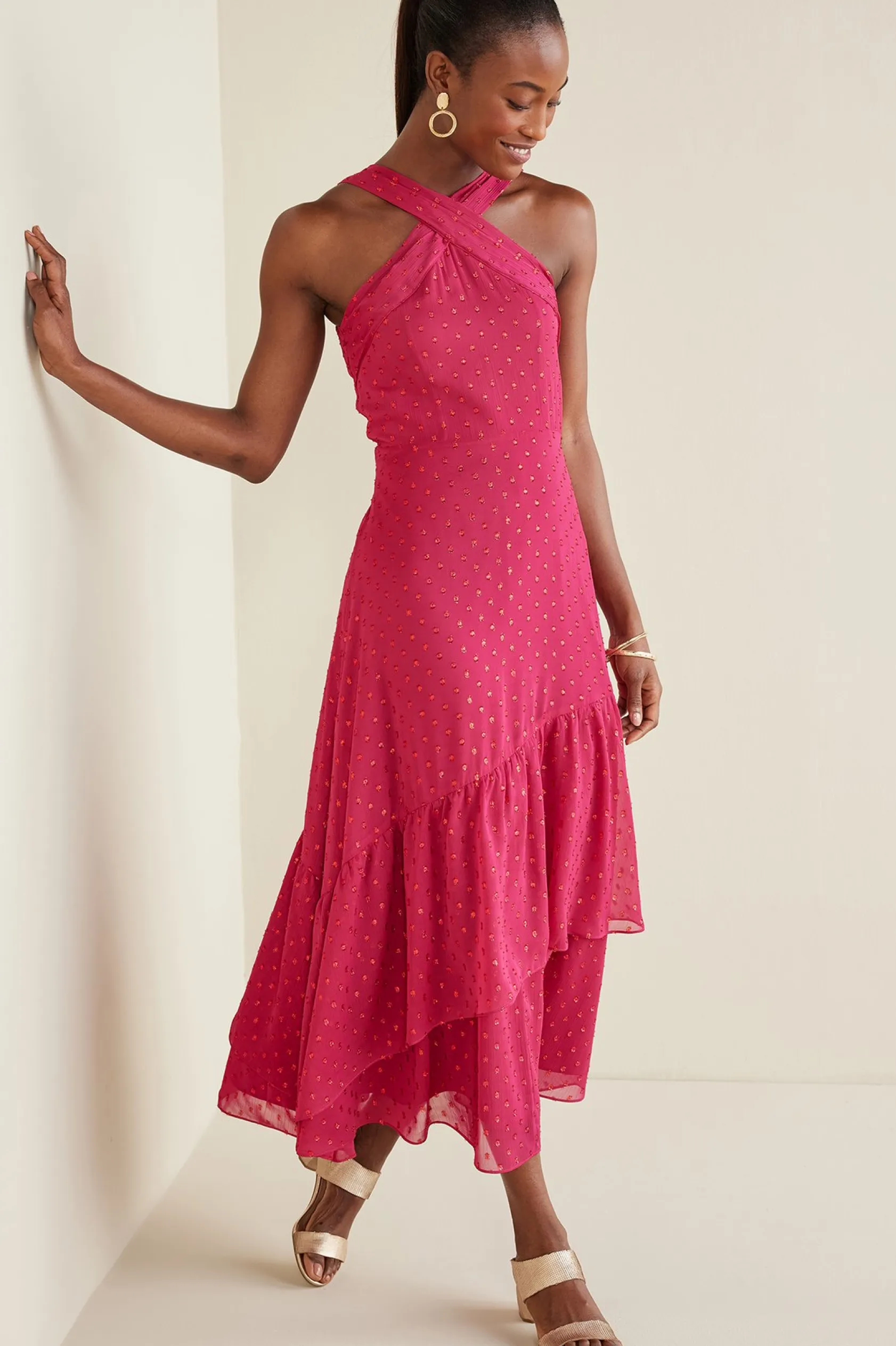 Soft Surroundings Sanna Sparkling Maxi Dress