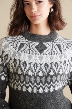 Soft Surroundings Seelie Fair Isle Sweater