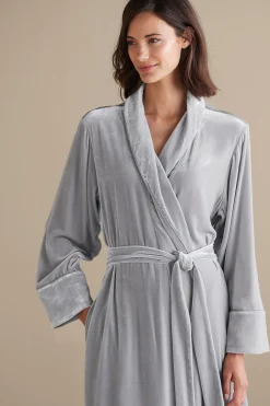 Soft Surroundings Silk Velvet Robe