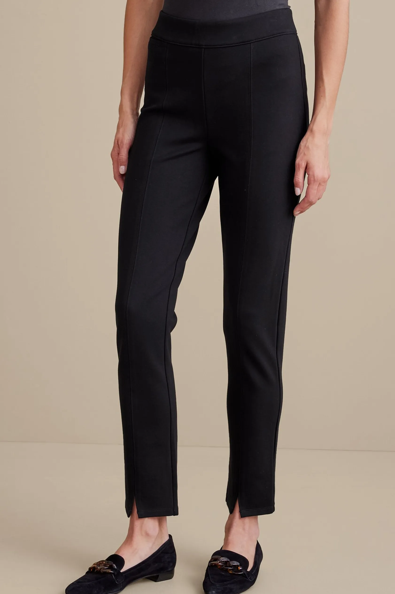 Soft Surroundings Soft Essential Ponte Slim Ankle Pants