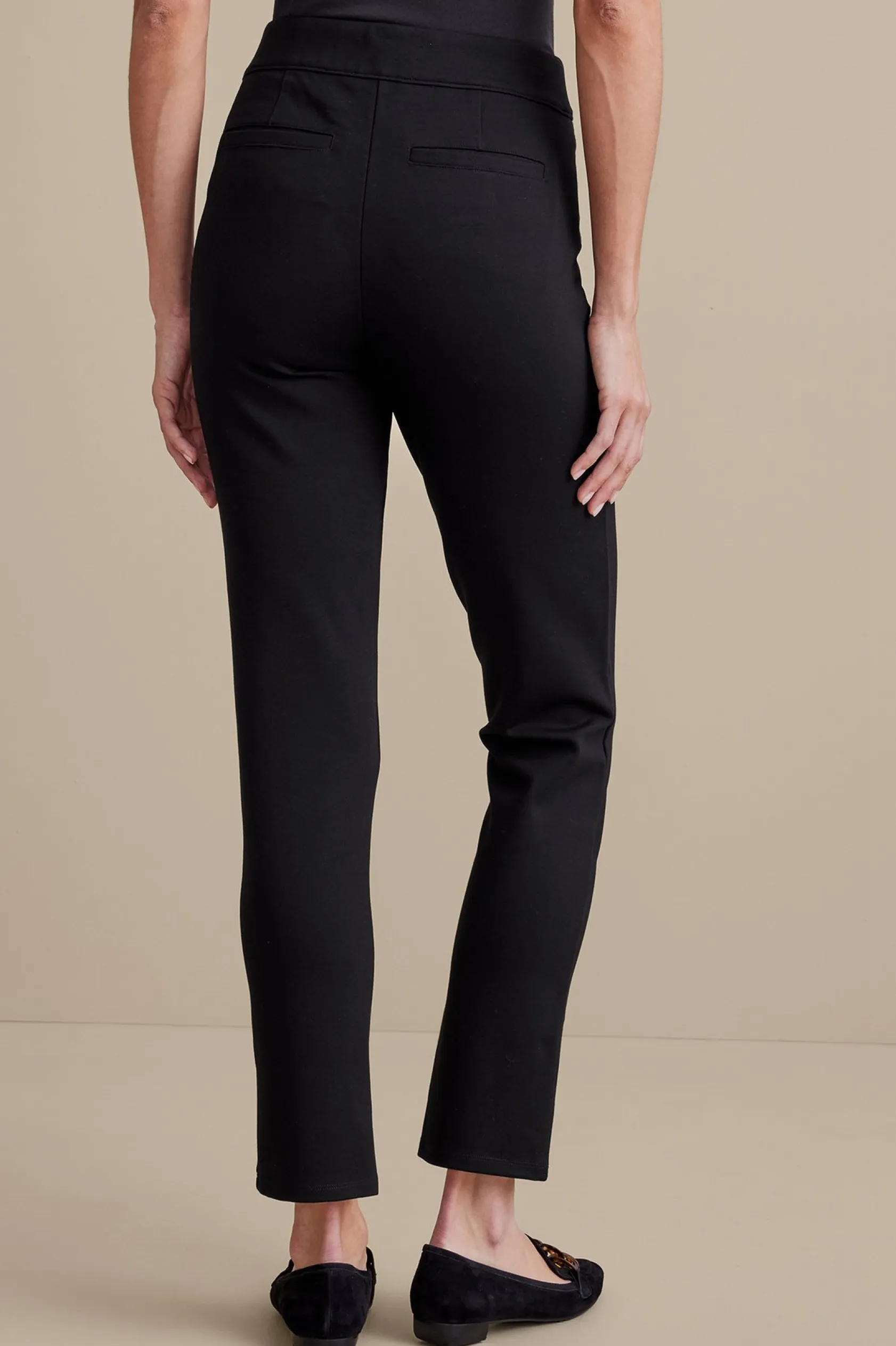 Soft Surroundings Soft Essential Ponte Slim Ankle Pants
