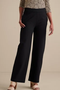 Soft Surroundings Soft Essential Ponte Wide Leg Pants