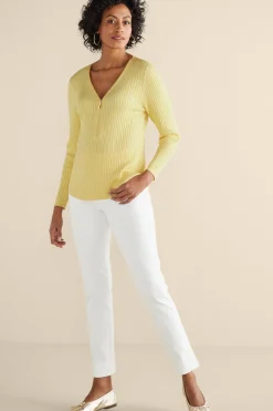 Soft Surroundings Soft Essential™ Ribbed Valentina Sweater