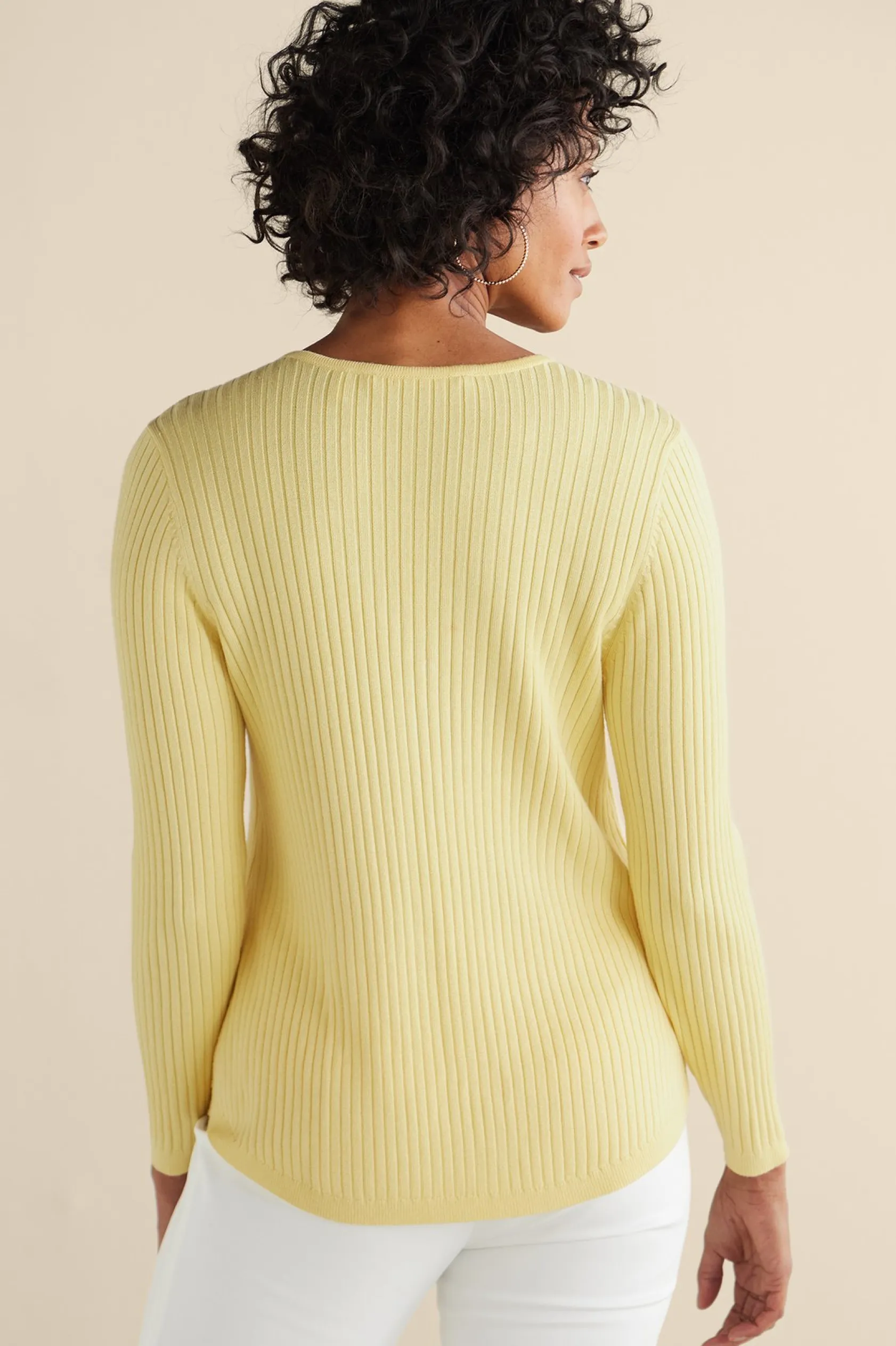 Soft Surroundings Soft Essential™ Ribbed Valentina Sweater