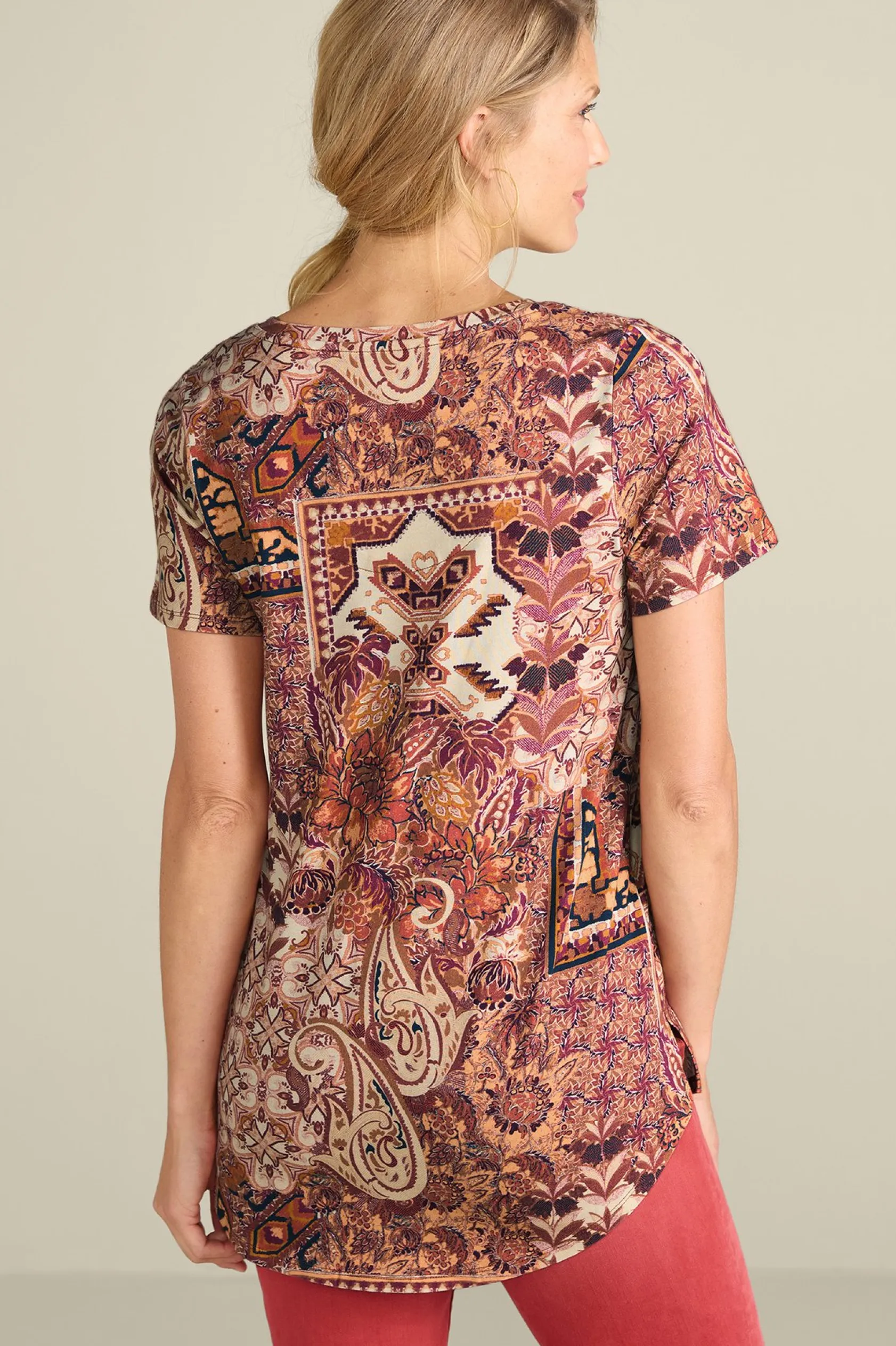 Soft Surroundings Soft Essential™ SUPIMA® Isabel Short Sleeve Tunic