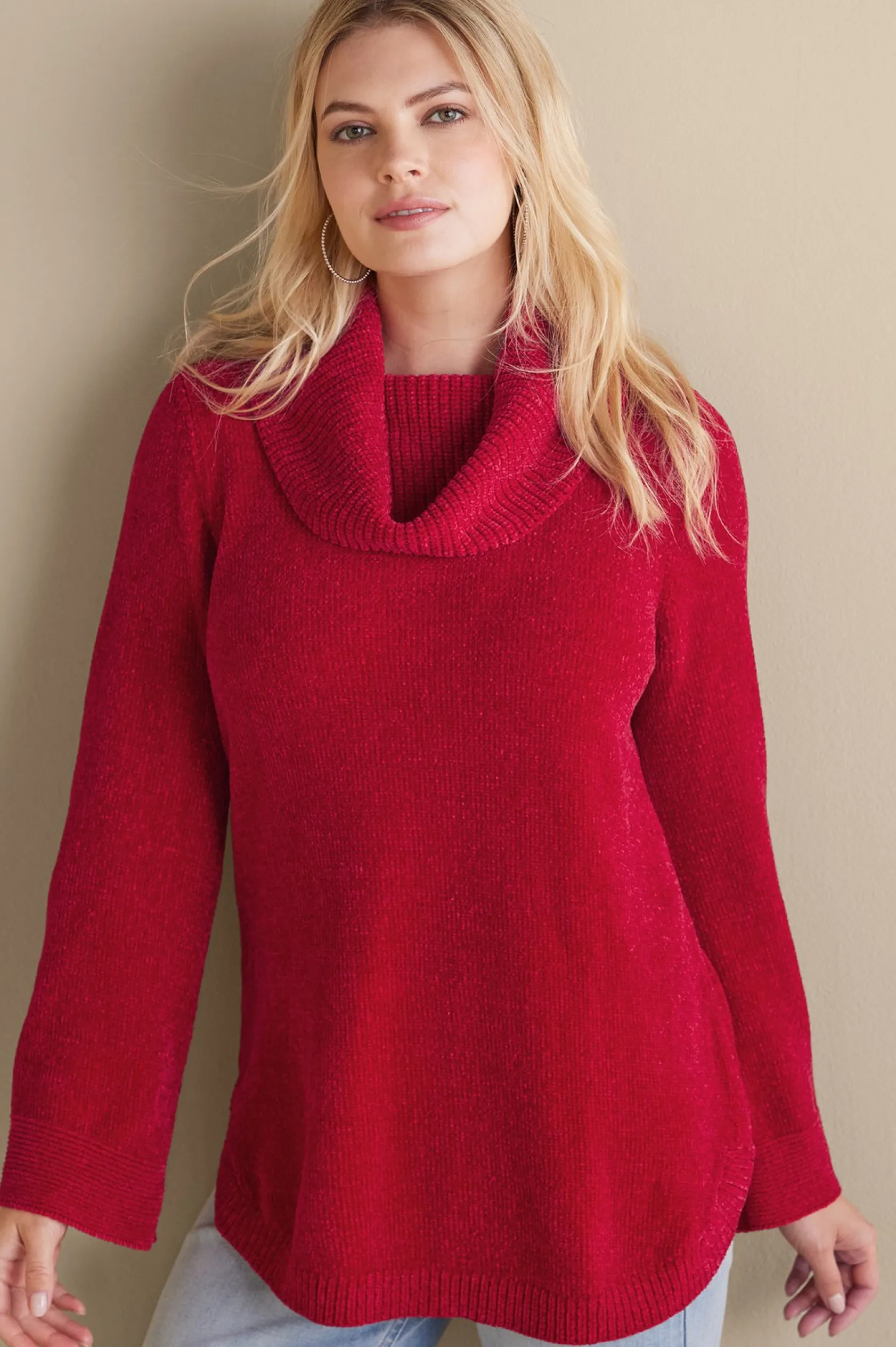Soft Surroundings Soft Winds Chenille Tunic Sweater
