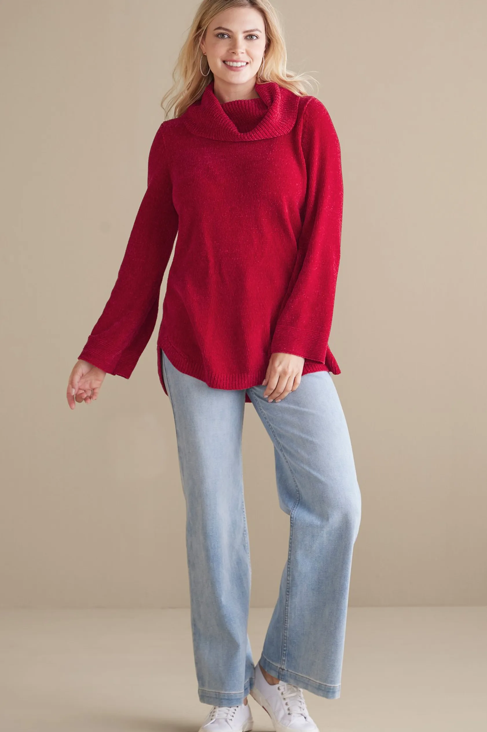 Soft Surroundings Soft Winds Chenille Tunic Sweater
