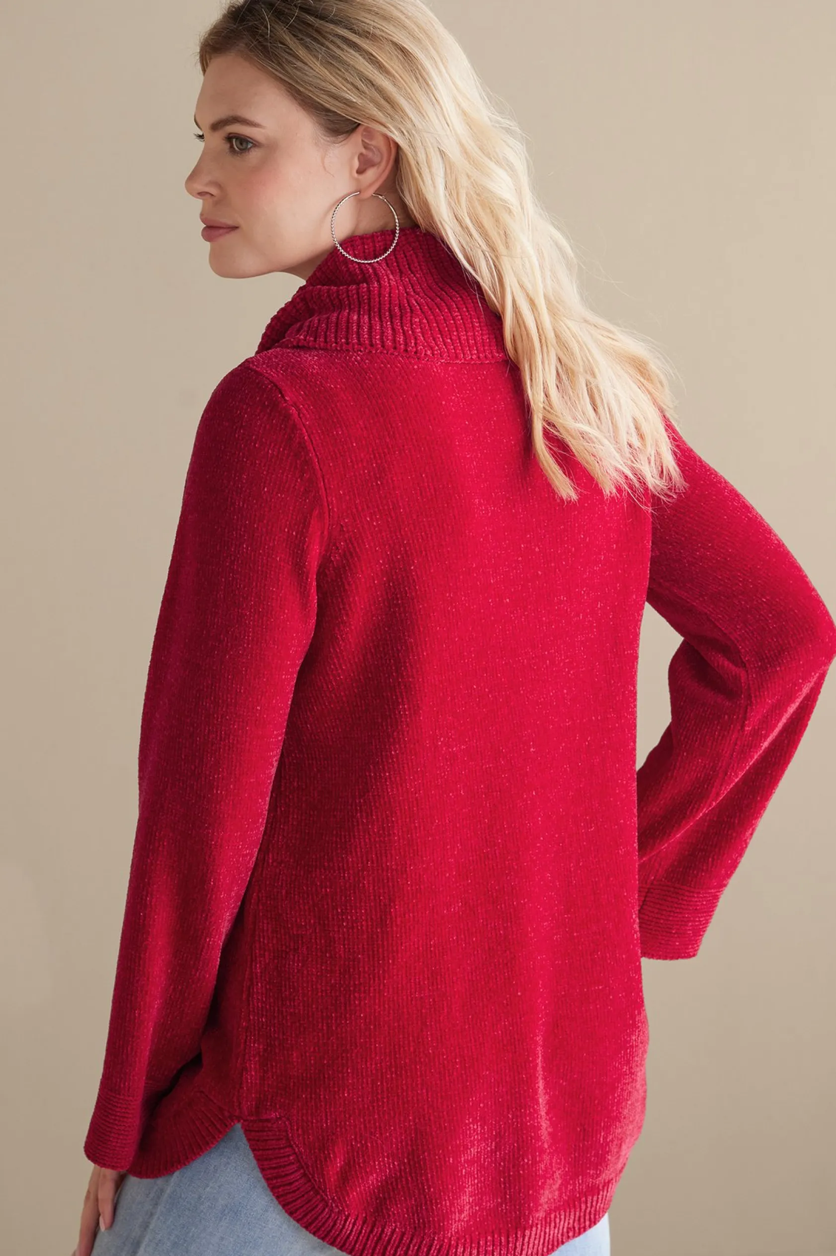 Soft Surroundings Soft Winds Chenille Tunic Sweater
