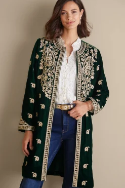 Soft Surroundings Tatianna Velvet Jacket