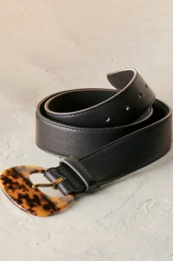 Soft Surroundings Thelma Tortoise Buckle Belt