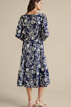 Soft Surroundings Tilda Embroidered Midi Dress