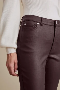 Soft Surroundings Ultimate Denim Coated Straight Leg Jeans