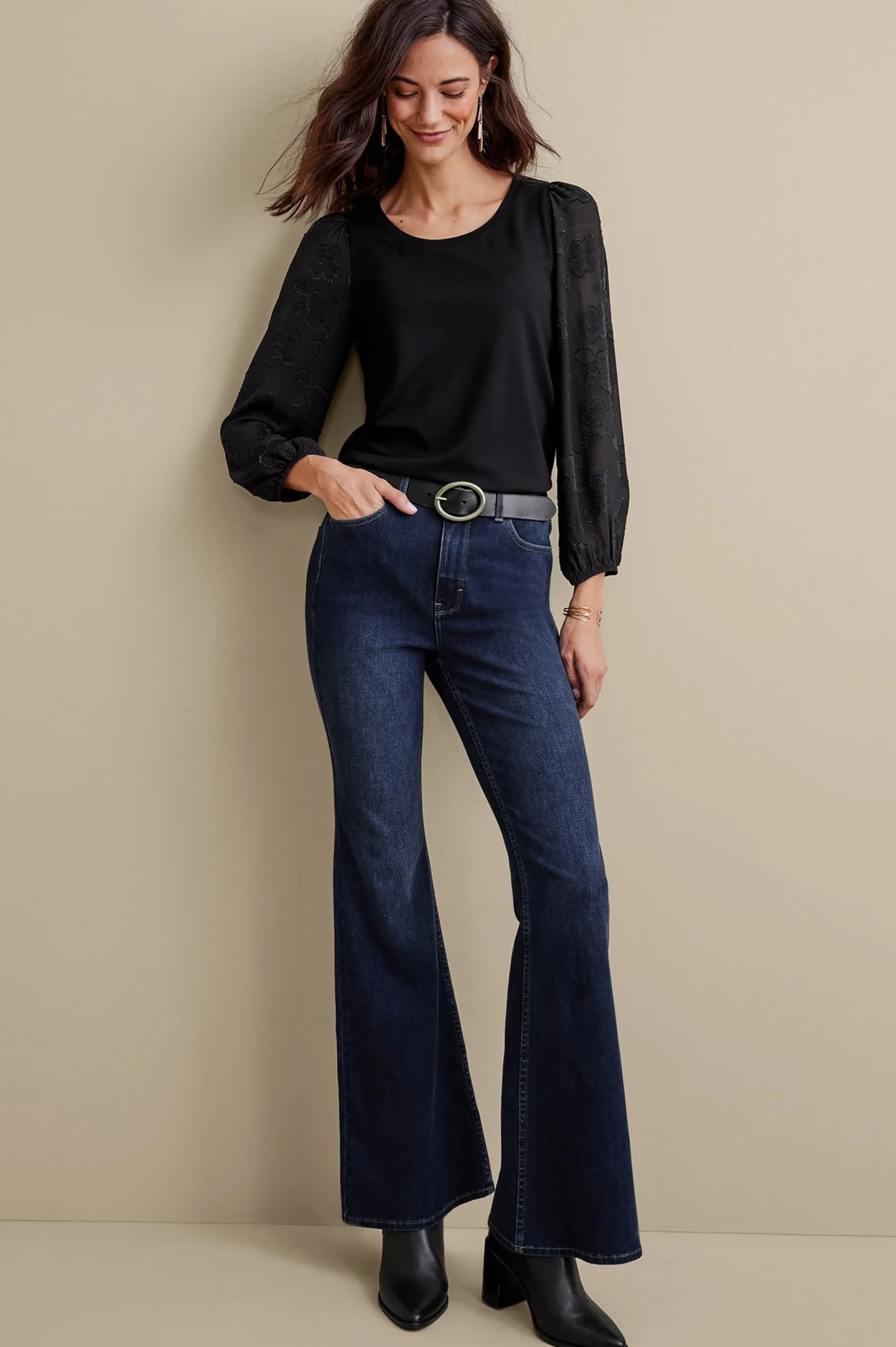 Soft Surroundings Ultimate Denim Flare Jeans