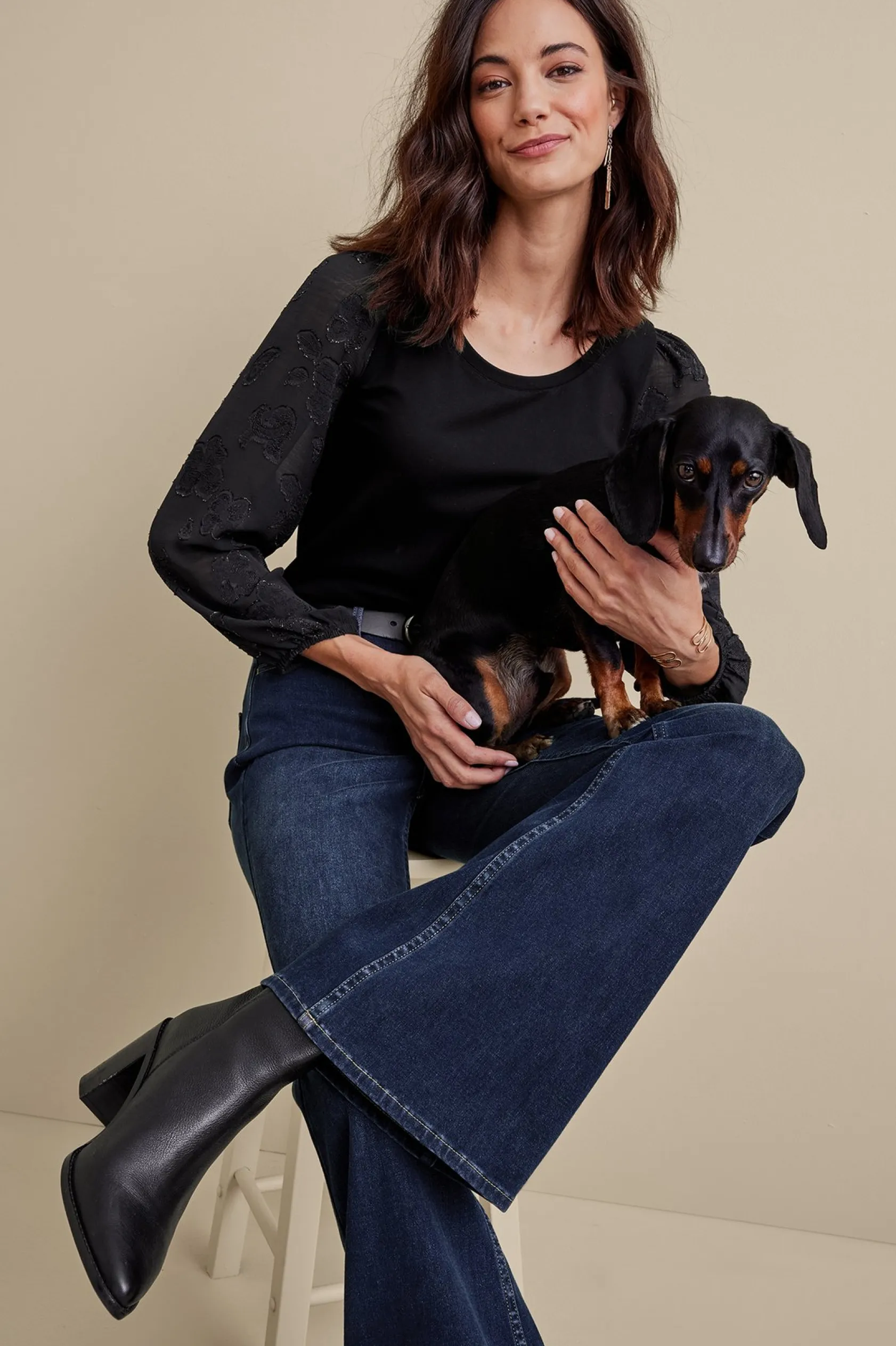 Soft Surroundings Ultimate Denim Flare Jeans