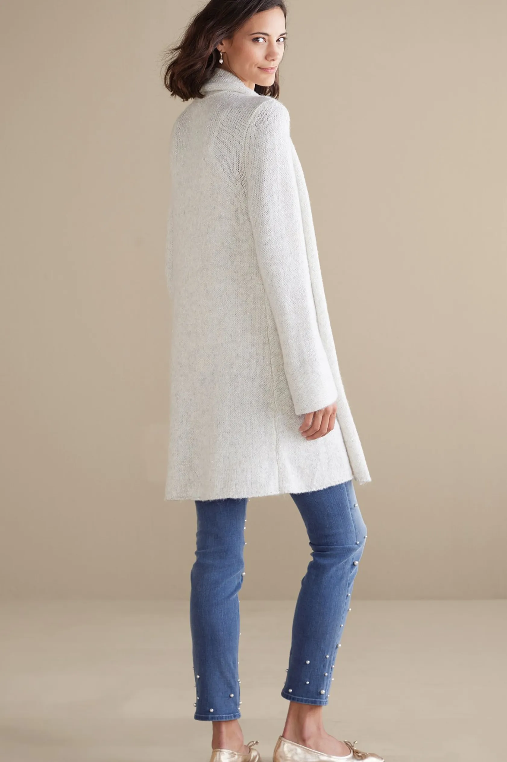 Soft Surroundings Ultimate Denim Pearl Straight Leg Jeans