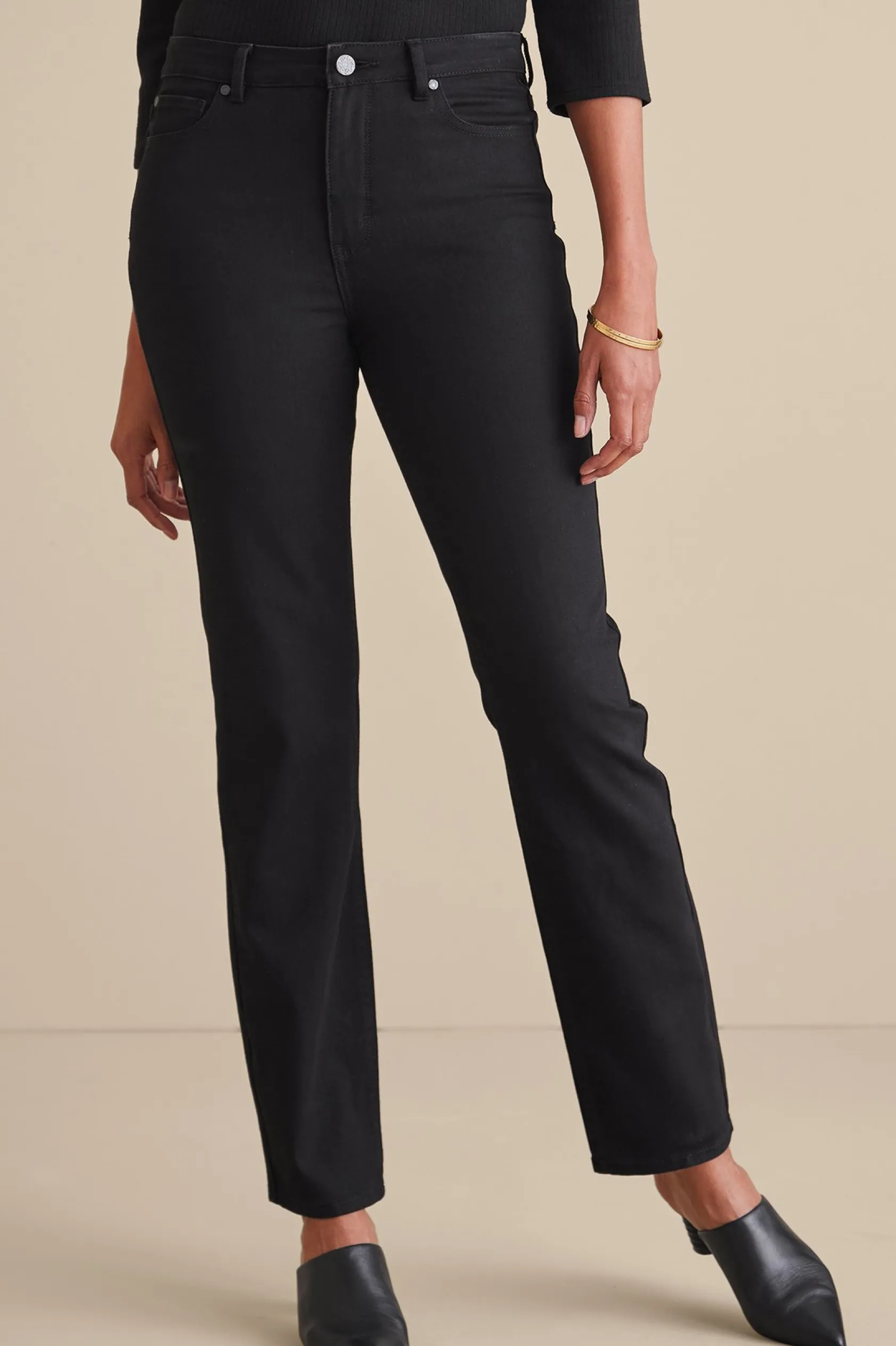 Soft Surroundings Ultimate Denim Straight Leg Jeans