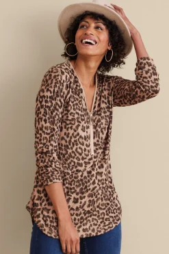 Soft Surroundings Valentina Zip Sweater