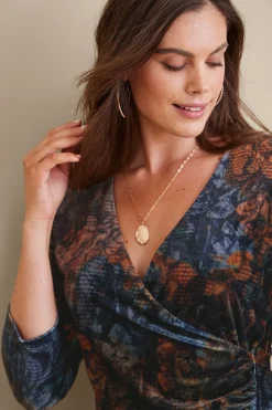 Soft Surroundings Velvet Alyssa Knit Top