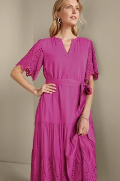 Soft Surroundings Verena Eyelet Midi Dress