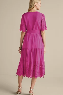 Soft Surroundings Verena Eyelet Midi Dress