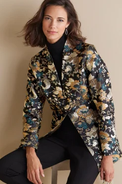 Soft Surroundings Viola Jacquard Jacket