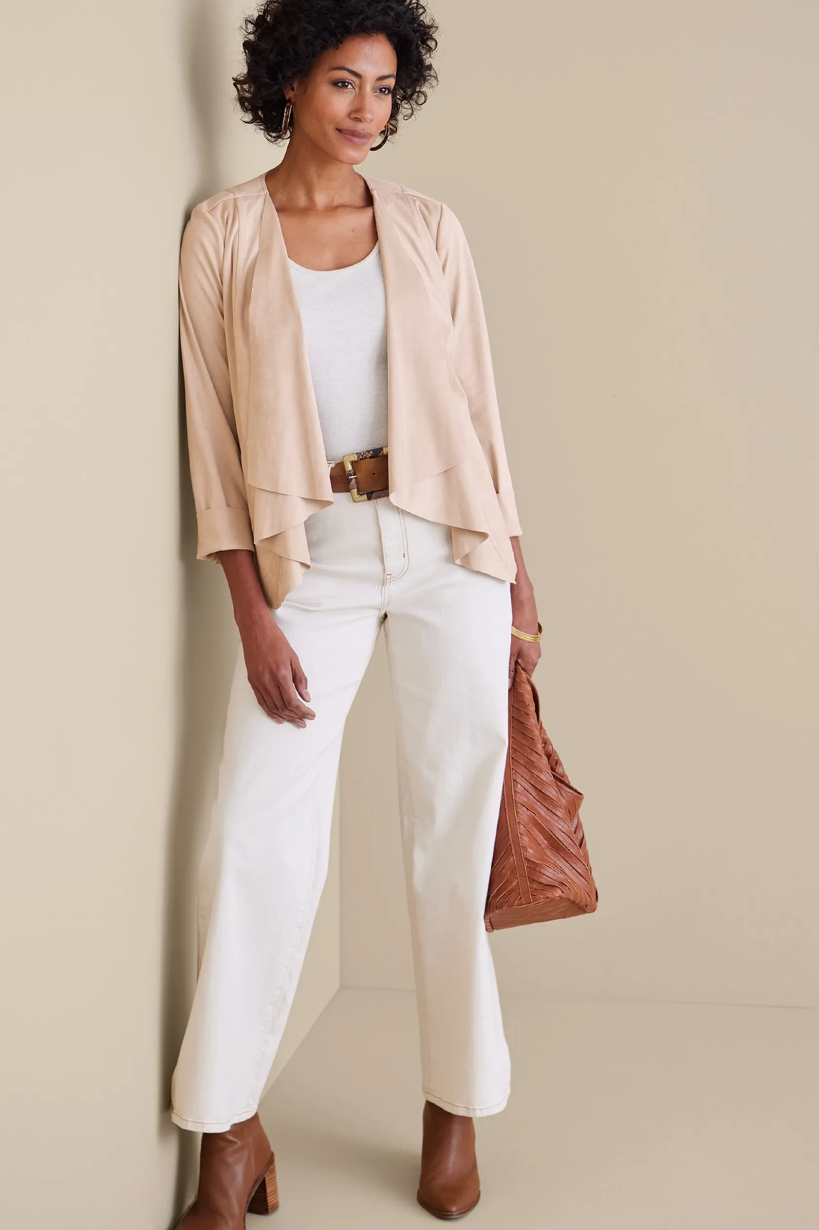 Soft Surroundings Viviana Faux Suede Jacket