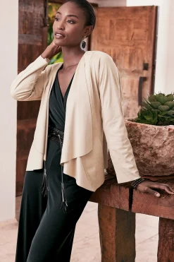 Soft Surroundings Viviana Faux Suede Jacket