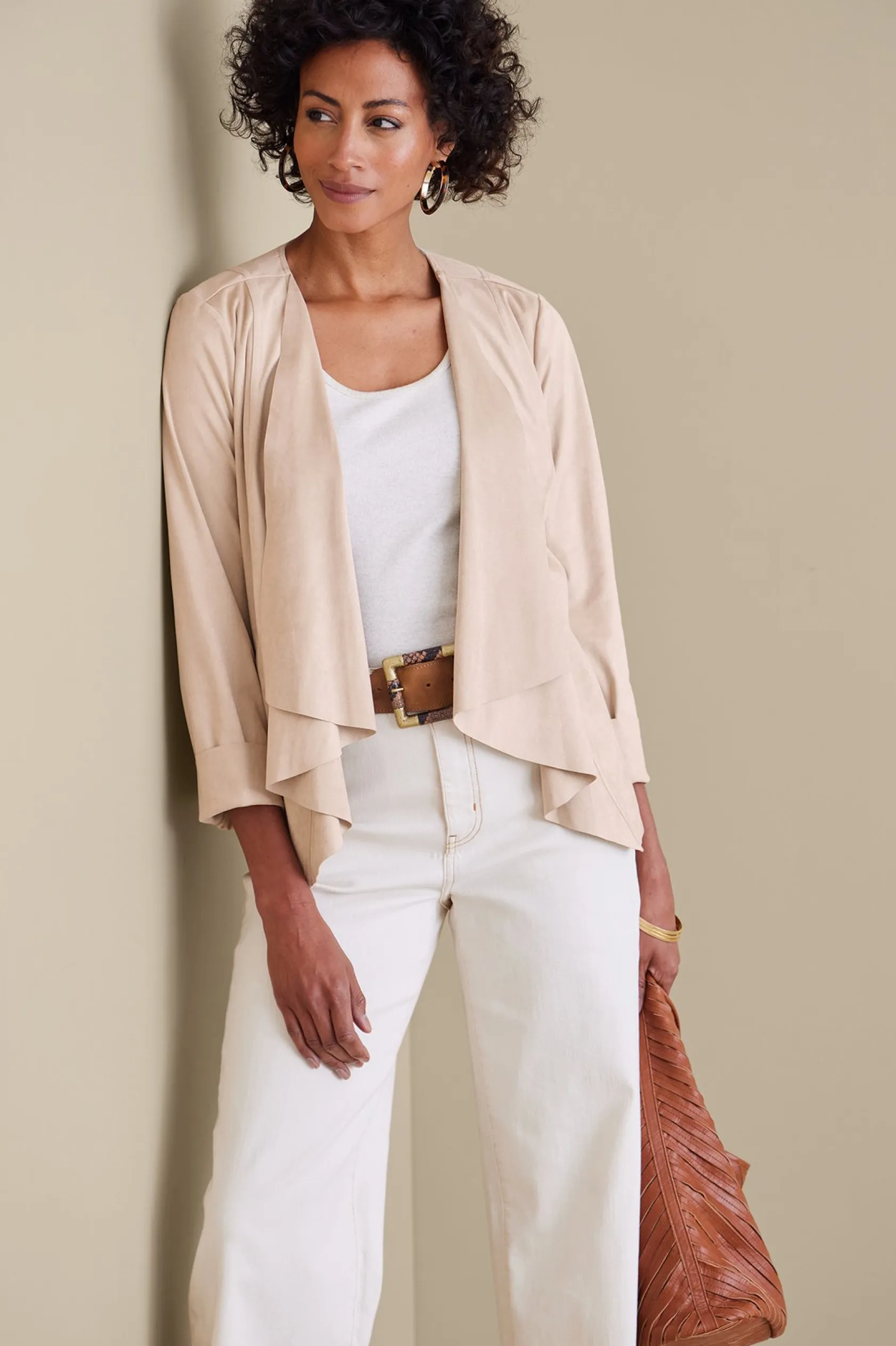 Soft Surroundings Viviana Faux Suede Jacket
