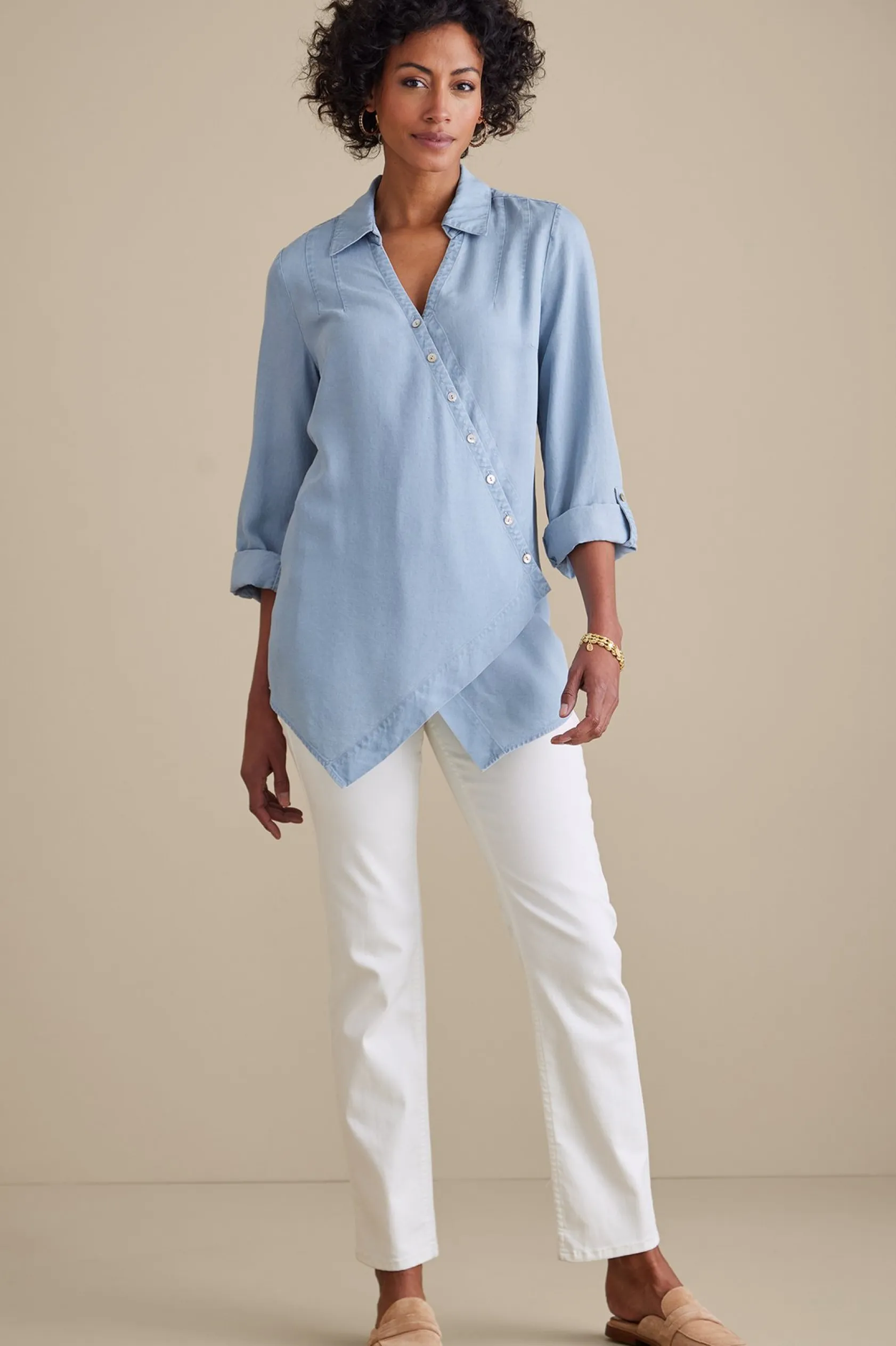 Soft Surroundings Washed TENCEL Tunic
