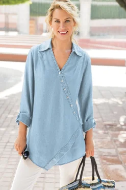Soft Surroundings Washed TENCEL Tunic