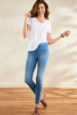 Soft Surroundings Women Supremely Soft Pull-On Skinny Jeans